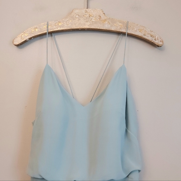 Jenny Yoo BHLDN Inesse Blue Maxi Dress Size 6 Bridemaid Wedding - Picture 5 of 12